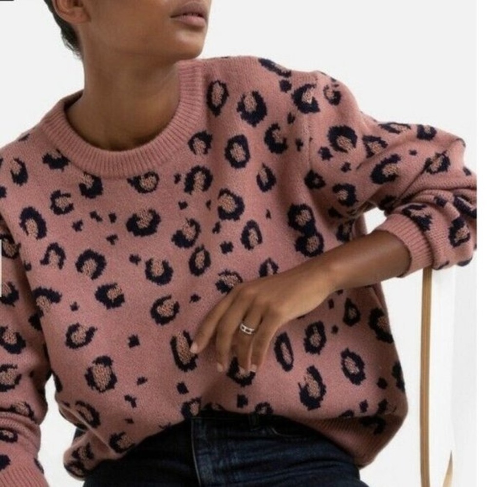 Molly Bracken Leopard Print Sweater